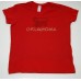 Ladies Oklahoma Settler Rhinestone V-Neck Shirt M-XL